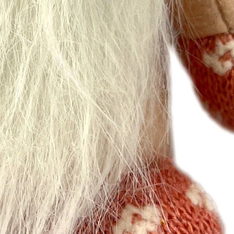 Fabric Christmas Santa Mrs. Claus Standing Gnome - Pink / White / Cream