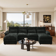 Load image into Gallery viewer, Modular Sectional Sofa Cloud Couch With Double Chaise Lounge
