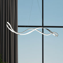 Load image into Gallery viewer, Unique Statement Metal LED Dimmable Chandelier - Silver
