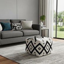 Load image into Gallery viewer, Cotton Ottoman - White
