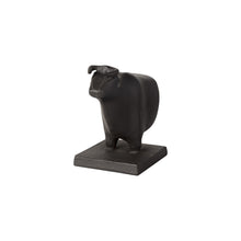 Load image into Gallery viewer, Fabric Bull Decorative Bookends (Set of 2) - Black
