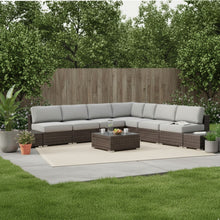 Load image into Gallery viewer, Wicker Sectional Seating Group With Plush Cushions
