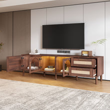 Load image into Gallery viewer, TV Stand With App-Controlled LED Lights, 2 Drawers &amp; Door Storage
