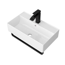 Load image into Gallery viewer, Wall Mounted Rectangular Bathroom Sink With Towel Bar
