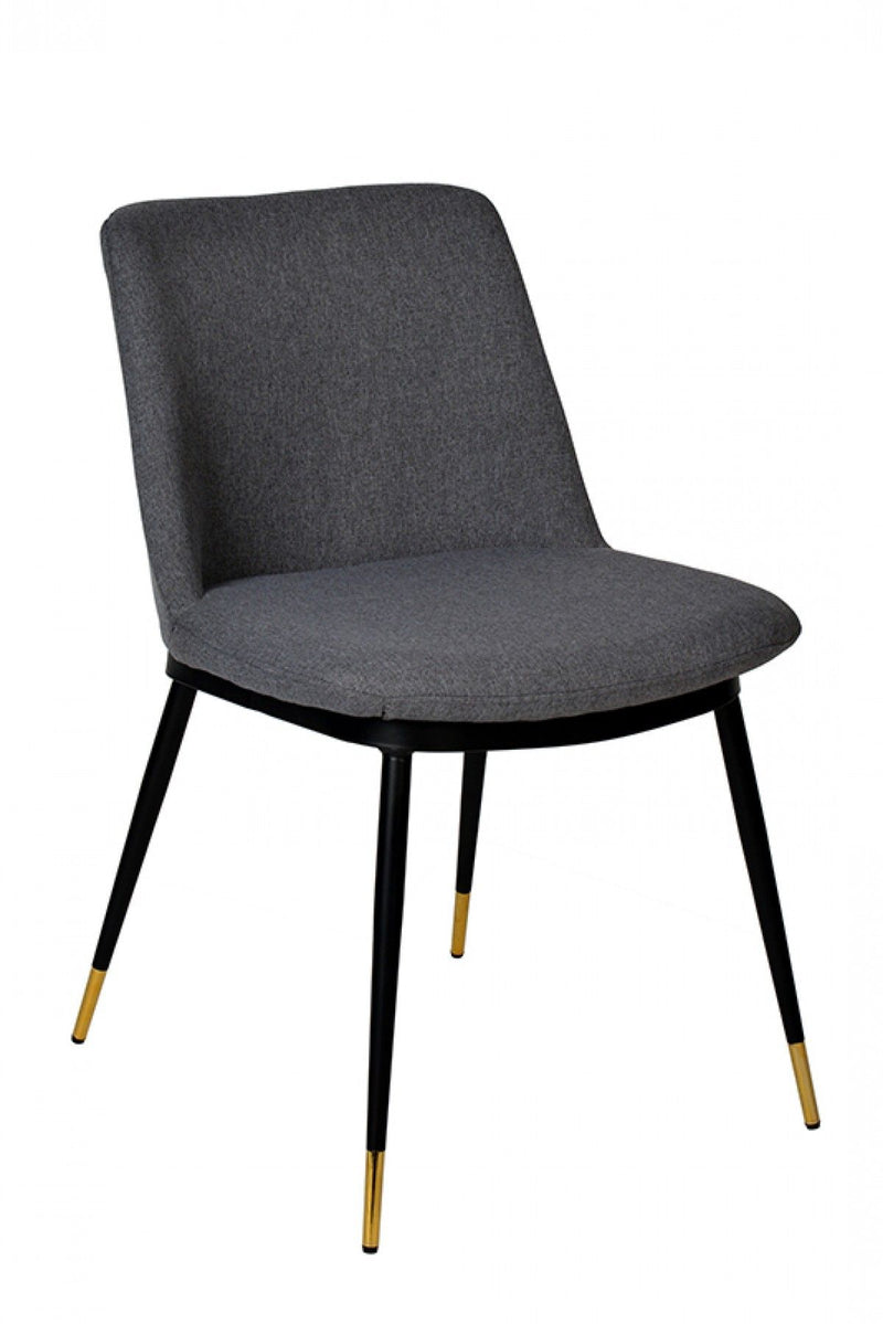 Dining Chairs (Set of 2) - Gray / Black