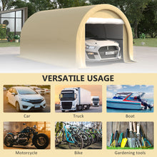 Load image into Gallery viewer, Outsunny - 10' x 16' Carport, Heavy Duty Portable Garage Storage Tent With Large Zippered Door, Anti-Uv Pe Canopy Cover For Car, Truck, Boat, Motorcycle, Bike, Garden Tools, Outdoor Work
