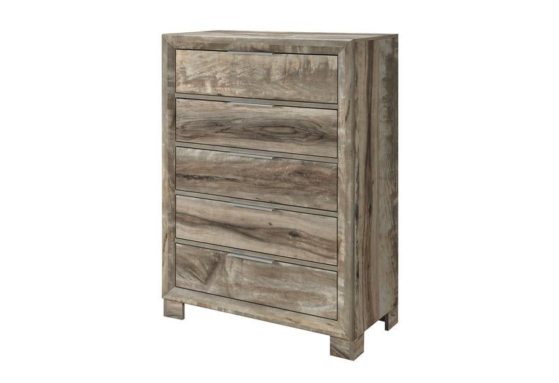 Wood Five Drawer Dresser (766582) - Brown