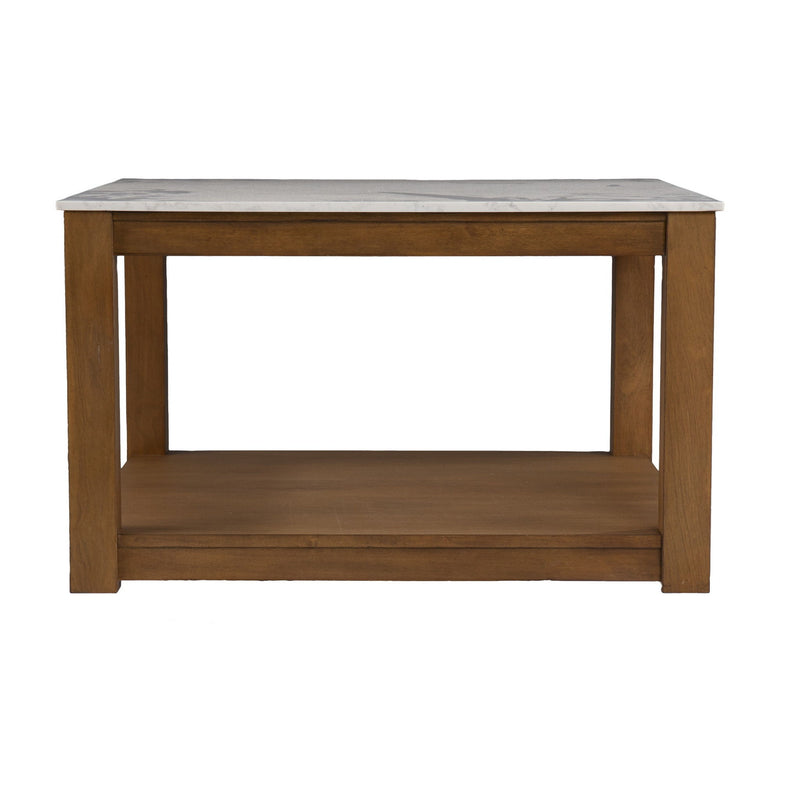 Solid Wood And Manufactured Wood Square Coffee Table - Brown