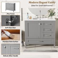 Load image into Gallery viewer, Traditional Bathroom Vanity Set With Soft Close Doors
