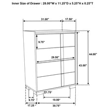 Load image into Gallery viewer, Lincoln - 4 Drawer Chest Of Drawers - Natural
