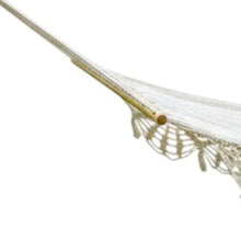 Load image into Gallery viewer, Single Spreader Bar Hammock With Lace - Ivory
