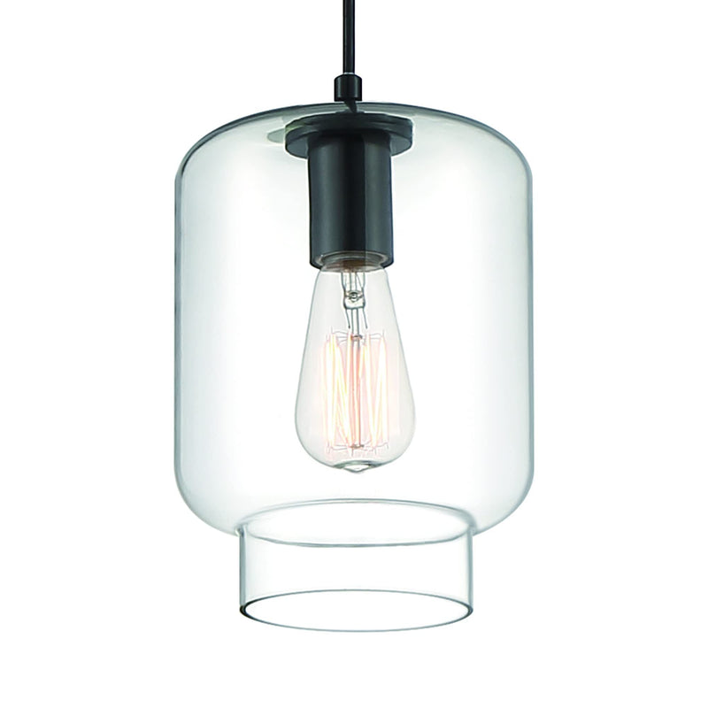 Candle Style Metal Dimmable Chandelier With Shades - Black