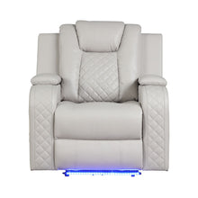Load image into Gallery viewer, Benz - LED &amp; Power Recliner Chair With Adjustable Headrest
