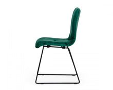 Load image into Gallery viewer, Upholstered Fabric Dining Side Chairs (Set of 2) - Green

