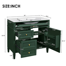 Load image into Gallery viewer, Bathroom Vanity With Top Sink, 2 Drawers And Tip Out Drawer
