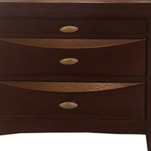 Load image into Gallery viewer, Three Drawers Solid Wood Nightstand - Espresso
