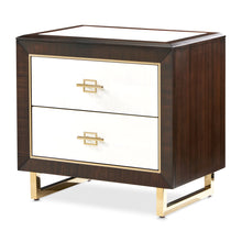 Load image into Gallery viewer, Belmont Place - Nightstand - White / Dark Brown
