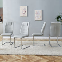 Load image into Gallery viewer, Modern Dining Chairs With Padded Seat, Metal Legs
