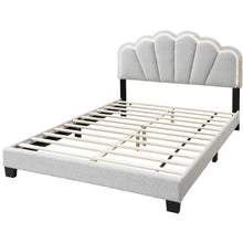 Load image into Gallery viewer, Bed With Floral Design Headboard And Built In LED Lighting
