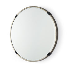 Load image into Gallery viewer, 24" Metal Round Framed Accent Mirror - Gold / Black
