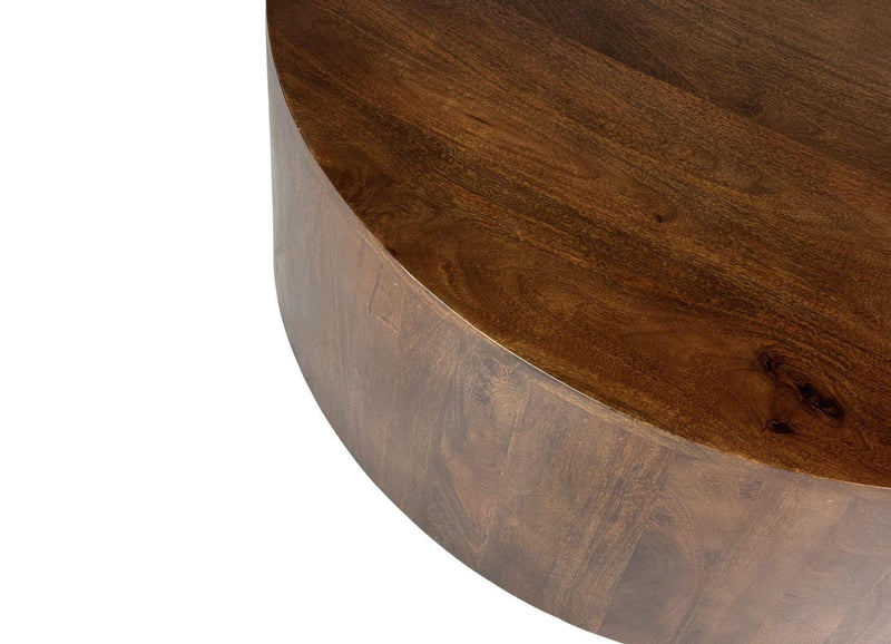 Round Drum Coffee Table (745451) - Chestnut