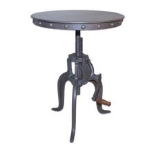 Load image into Gallery viewer, Iron Height Adjustable Round End Table - Gray
