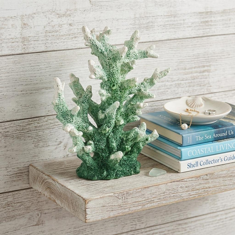 Hand Painted Tabletop Sculpture - Green