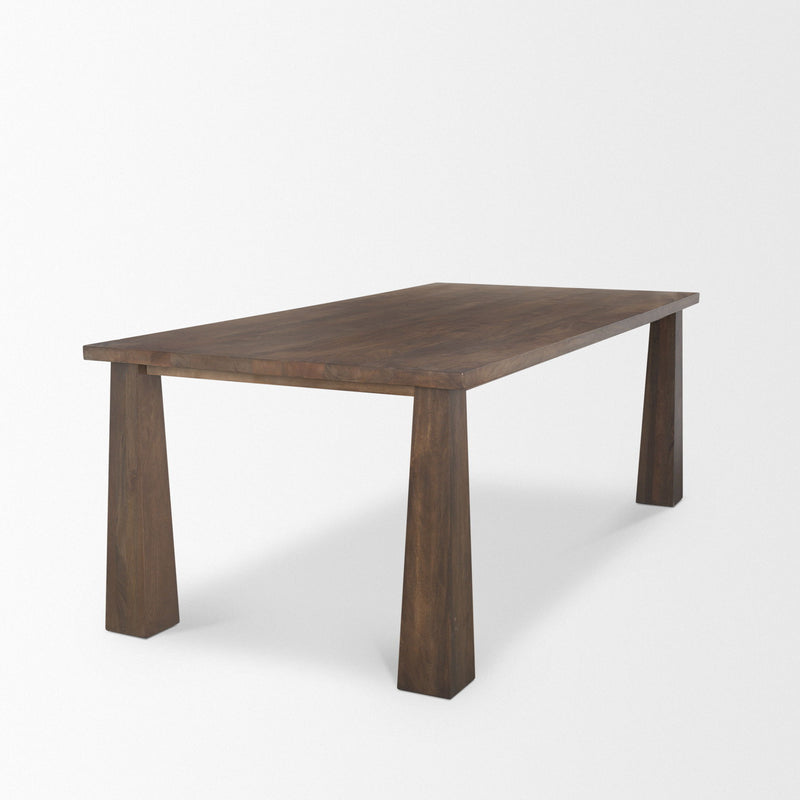 Solid Wood Dining Table (727872) - Brown