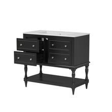 Load image into Gallery viewer, Bathroom Vanity Cabinet With Undermount Sink, 4 Drawer Set
