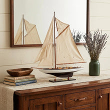 Load image into Gallery viewer, Hand Painted Model Boat (624670) - Dark Brown / Beige
