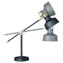 Load image into Gallery viewer, LED Adjustable Desk Lamp - Matte Black And Antiqued Brass
