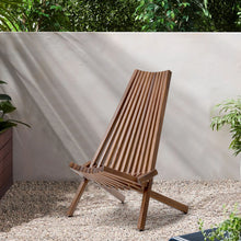 Load image into Gallery viewer, Folding Wood Chair, Portable Solid Wood Seating For Indoor Or Outdoor Use - Natural
