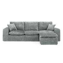 Load image into Gallery viewer, Sectional Sofa With Moveable Ottoman
