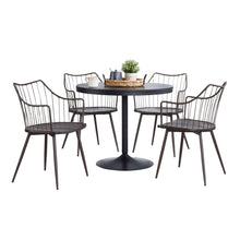 Load image into Gallery viewer, Dakota Winston - 5 Piece Contemporary Dining Set - Black / Brown / Dark Walnut
