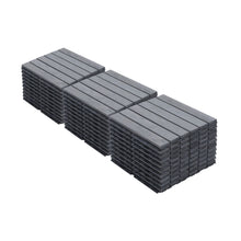 Load image into Gallery viewer, Interlocking Deck Tiles Striped Pattern, Waterproof Anti Mildew Brown
