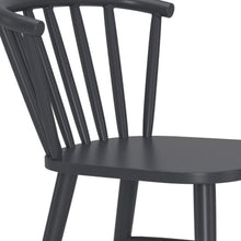 Load image into Gallery viewer, Aluminum Slat Back Dining Side Chair - Black

