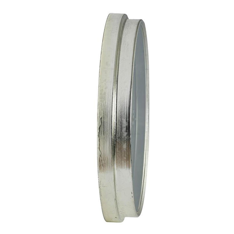 Circle Analog Exposed Gear Wall Clock - Silver