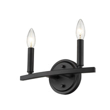 Load image into Gallery viewer, Two Light Wall Sconce - Matte Black
