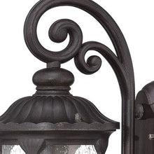 Load image into Gallery viewer, Cast Aluminum Glass Lantern Wall Sconce - Black
