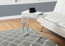 Load image into Gallery viewer, Accent Table, C - Shaped Glossy Contemporary &amp; Modern - White

