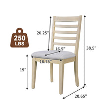 Load image into Gallery viewer, Upholstered Armless Chairs With High Ladder Back
