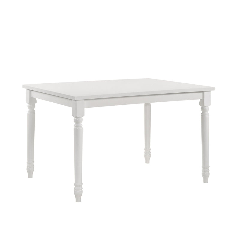 48" Solid Wood Dining Room Table - White