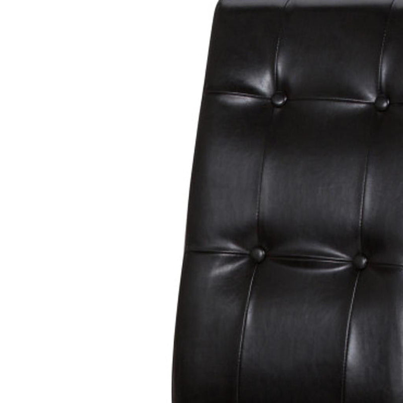 Wood Dining Parsons Chairs (Set of 2) - Black / Brown