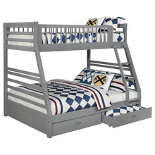 Load image into Gallery viewer, Keira - 2 Drawer Twin Over Full Bunk Bed - Gray
