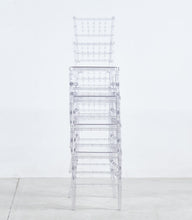Load image into Gallery viewer, Welding Chair, Dining Chair, Plastic Seat (Set of 4) - Transparent
