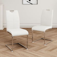 Load image into Gallery viewer, Modern Dining Chairs With Padded Seat And Metal Legs
