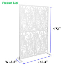 Load image into Gallery viewer, Free Standing Decorative Privacy Screen, Outdoor And Indoor Divider

