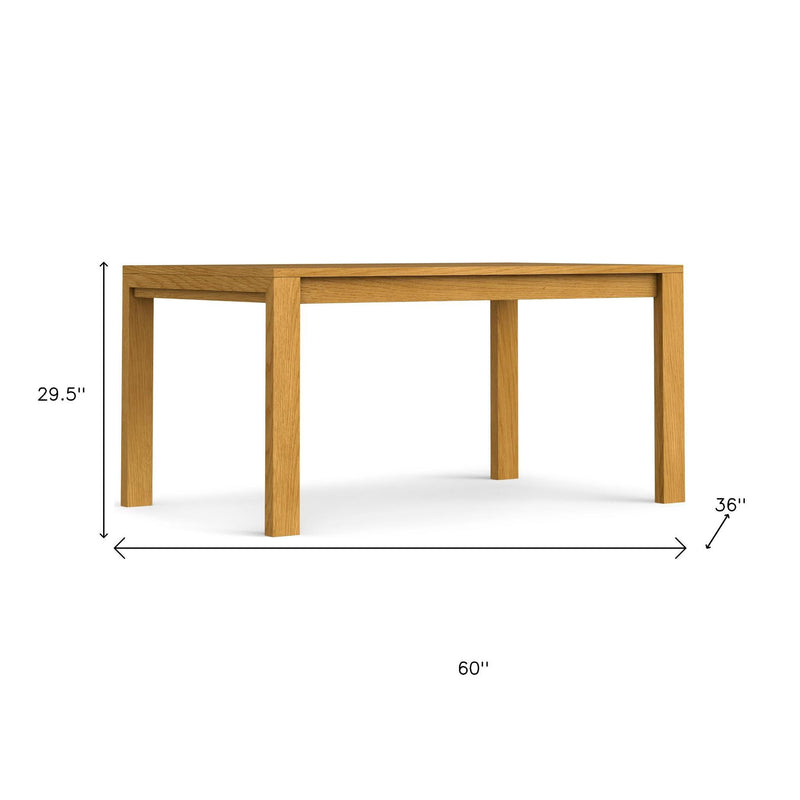 60" Wood Dining Table - Oak
