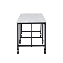 Load image into Gallery viewer, 70" Rolling Kitchen Island and - Black / White
