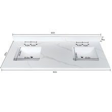 Load image into Gallery viewer, Bathroom Vanity Top With Undermount Sink, 3 Pre Drilled Holes
